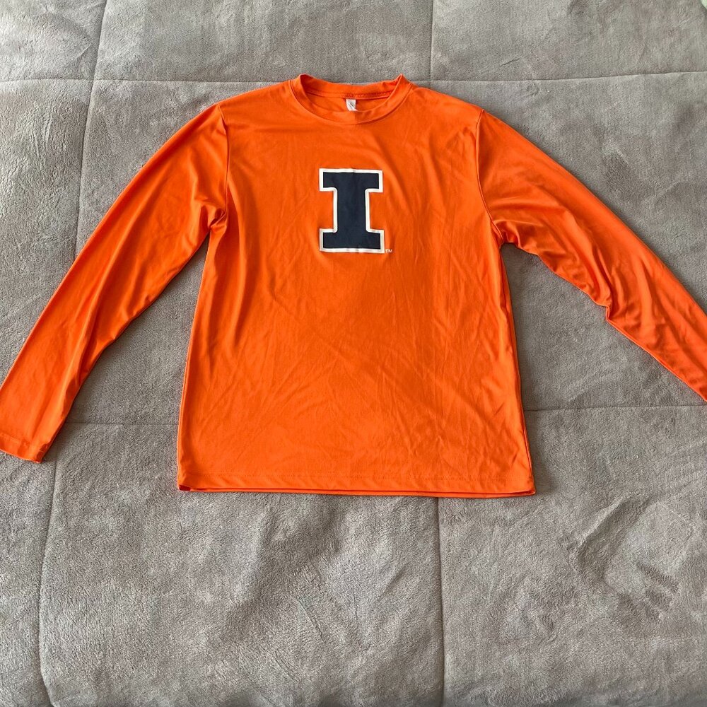 University of Illinois Block I Dri-Fit Long Sleeve Tee